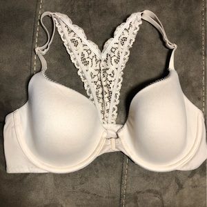 VICTORIA SECRET 34D BODY BY VICTORIA LINED DEMI BRA NUDE COLOR